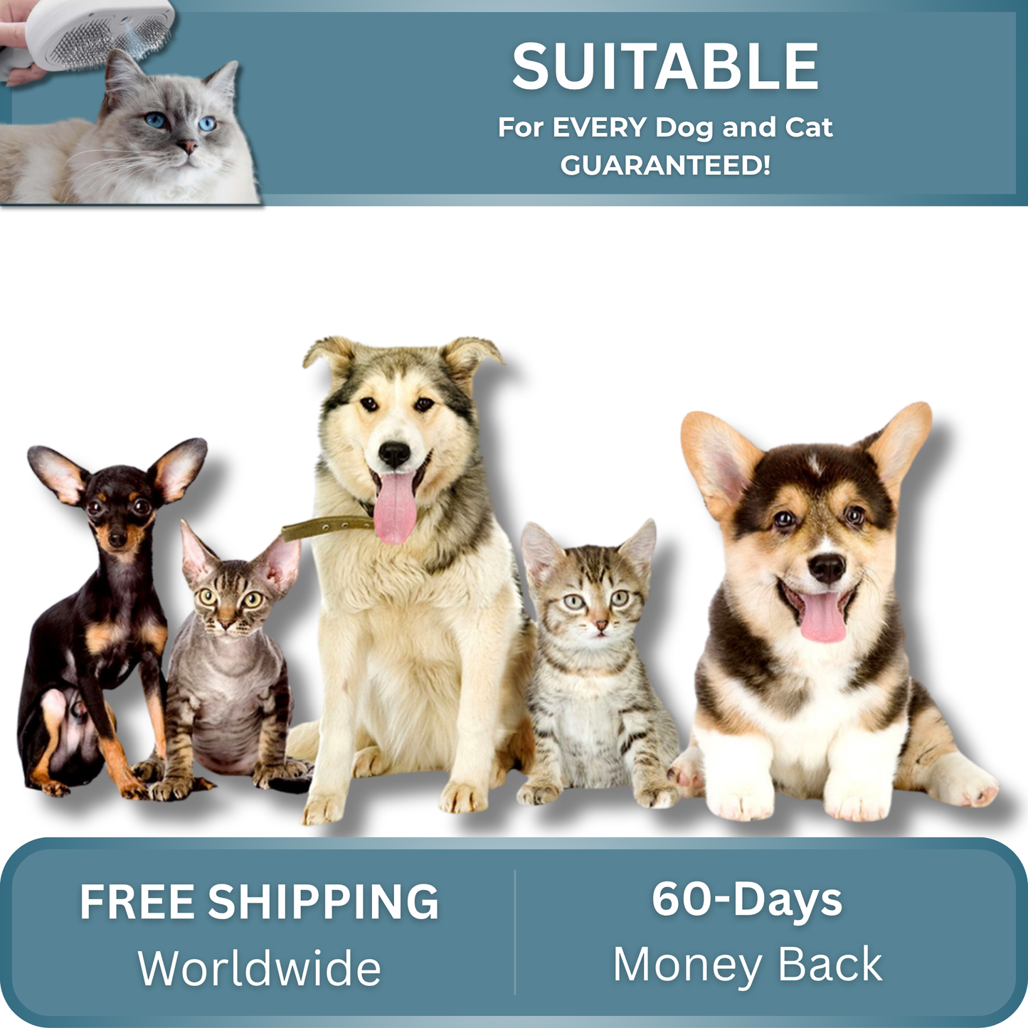 Pawzel™ PurePaw Shower Brush + Bathing Solution