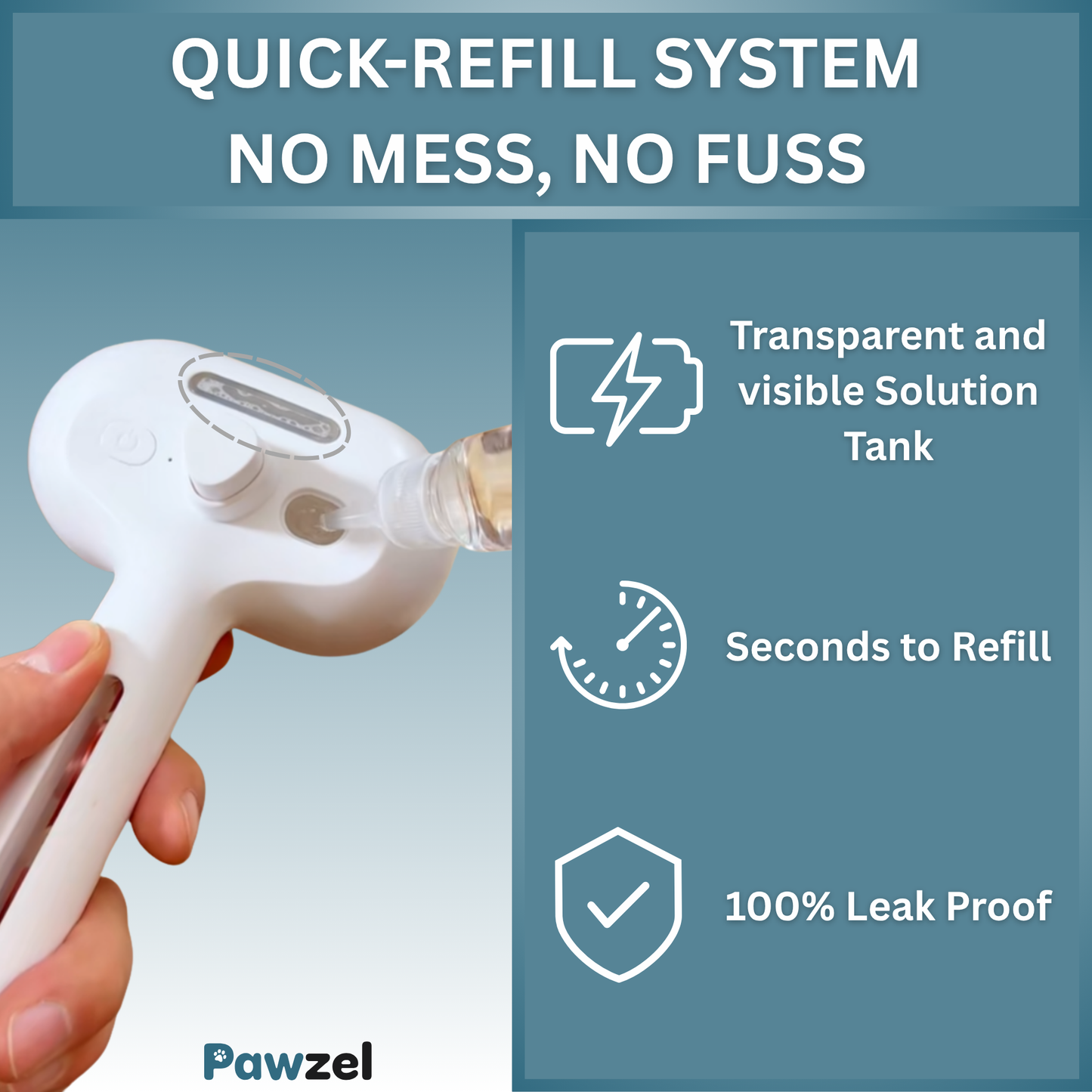 Pawzel™ PurePaw Shower Brush + Bathing Solution